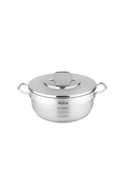 Astra Turkish stainless steel flat saucepan 28 PREM