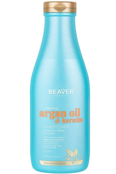 Beaver Balsam reparator cu argan si keratina 730 ml