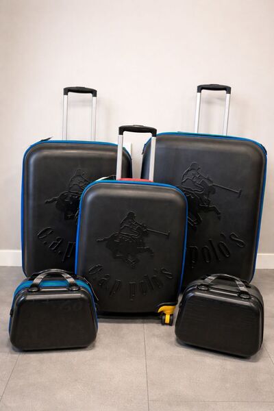 Bagandbag Siyah Cap Polo's 3 lü Valiz Set
