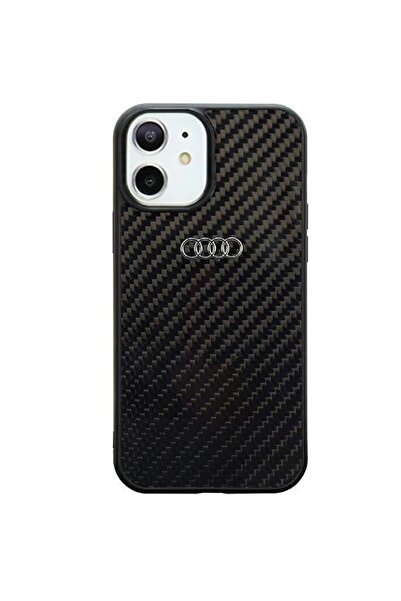 Audi Carcasă din fibră de carbon TPU pentru iPhone 11/XR 6.1", neagră