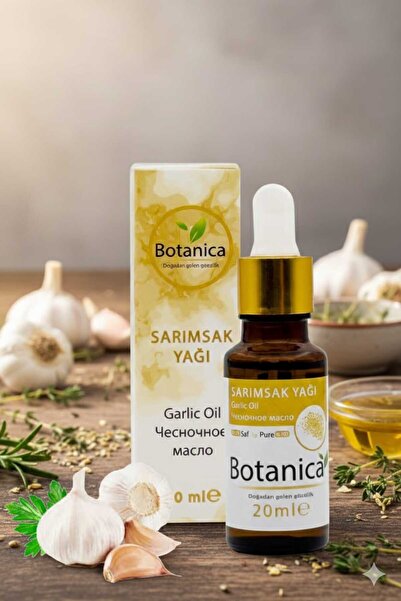 botanica زيت الثوم النقي 20 مل - مركب العناية المركزة لبناء الشعر والأظافر