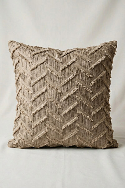 Cortibo Harmony Series Tasseled Cushion Cover Beige