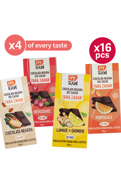 Heyraw CIOCOLATĂ NEAGRĂ (CUTIE VIRTUALĂ) x16