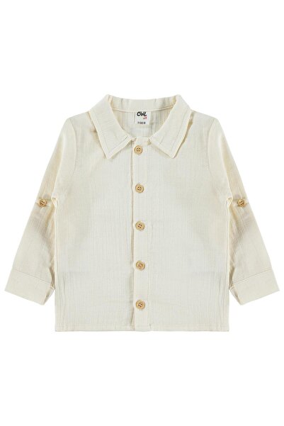 Civil Baby Muslin Long Sleeve Shirt 6-18 Months - Beige 9-12 Months