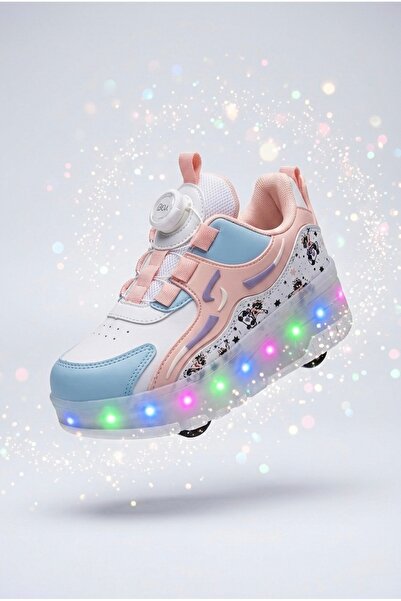 ROCKY Işıklı Tekerlekli Sneakers - Akıllı Bağcıklı Spor Ayakkabı