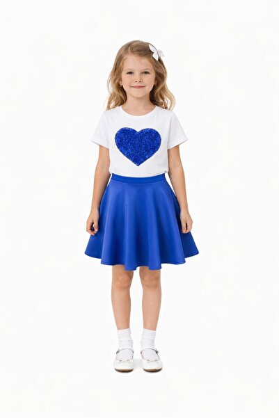 Nacar Kız Çocuk Modeli Badi Şık etek Takım 23 Nisan 29 Ekim Gösteri Kıyafeti