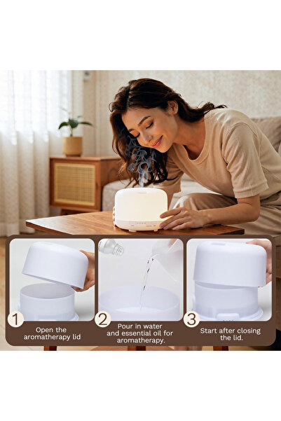 Sumkyle موزع زيوت عطرية سعة 500 مل، مرطب هواء، مناسب لغرف النوم والمكاتب والم...