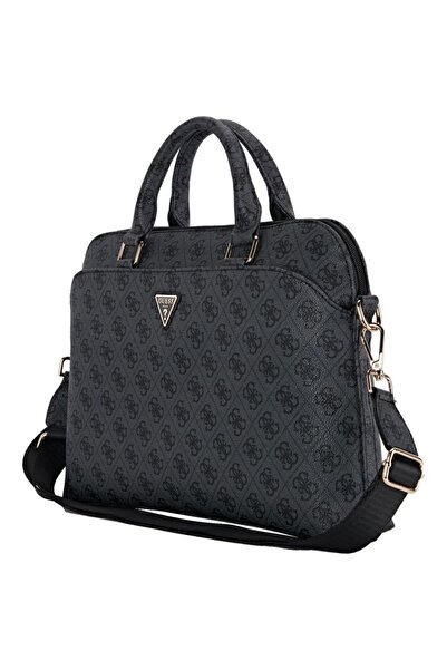 Guess Τσάντα λάπτοπ 15 ιντσών, Τσάντα υπολογιστή με τριγωνικό λογότυπο 4G, Απ...