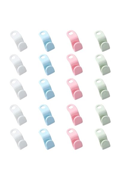 OEM Set de 20 de conectori pentru umerașe, organizator de dulap, PVC