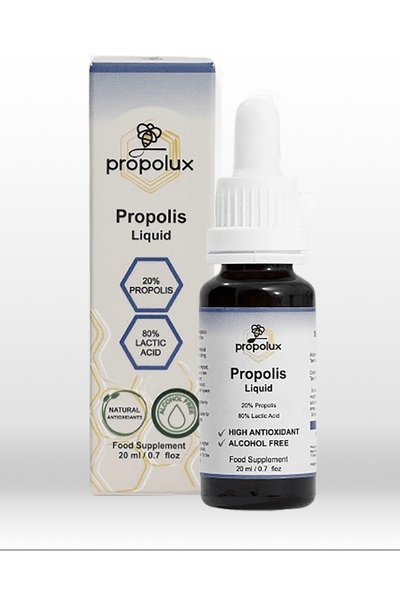 Propolux Alkolsüz Propolis Likit 20 ml - Laktik Asit Bazlı Formül- C Vitamini...