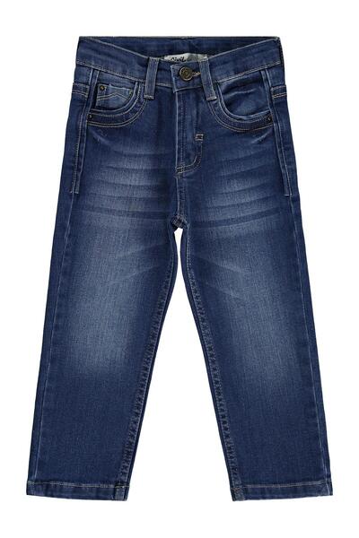 Civil Boys Basic Striped 2-5 Years Old Pants Jeans - Blue 5-6 Years Old