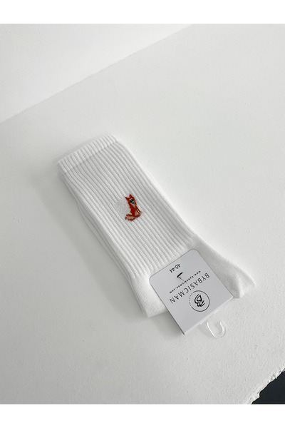 BYBASICMAN Čarape Bela Lisica