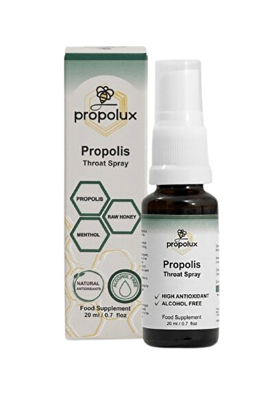 Propolux Alkolsüz Propolis Sprey 20 ml – Bal ve Bitkisel İçerikli Formül