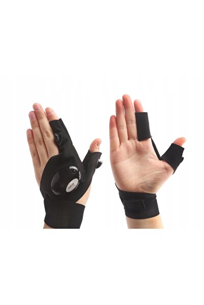 zola Σετ πολυλειτουργικών γαντιών, LED, γενικής χρήσης, για ψάρεμα/πεζοπορία/...