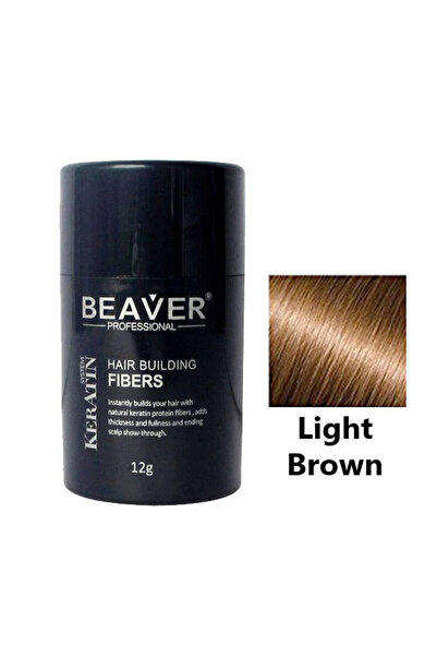 Beaver Πούδρα από ίνες ανοιχτόχρωμων καστανών μαλλιών 12 γρ.
