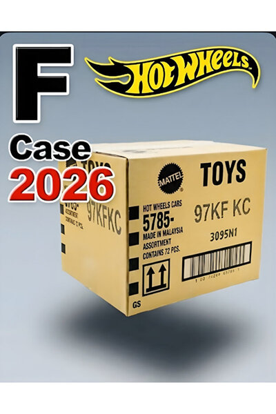 HOT WHEELS 2026 F Case Kapalı Koli 72 Adet Diecast Model Araba