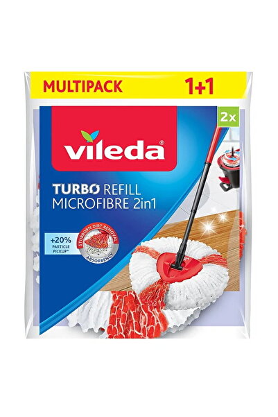 Vileda Set of 2 refills for rotary mop, Microfiber, Multicolor
