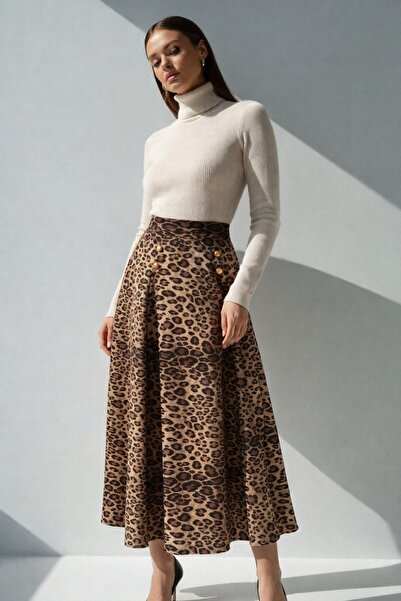 ileenofficial Leopar etek