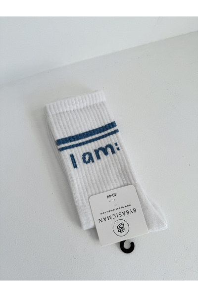 BYBASICMAN Bela sam ja: Čarape