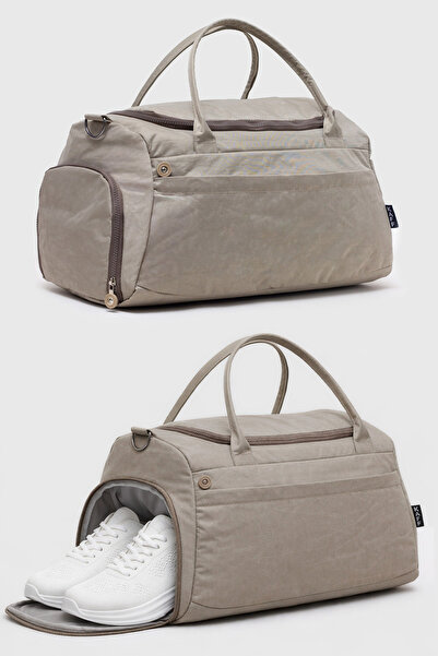 KAFF Mink Crinkle Fabric Shoe Compartment 00818 Front Pocketed Waterproof Sho...