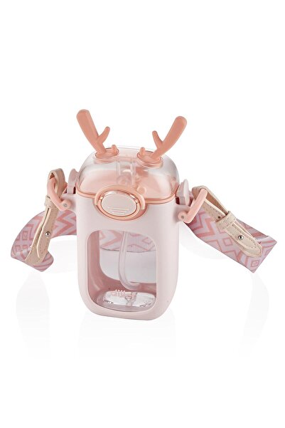 DILLER Tritan Flask with Straw 400 ml - Pink Standard