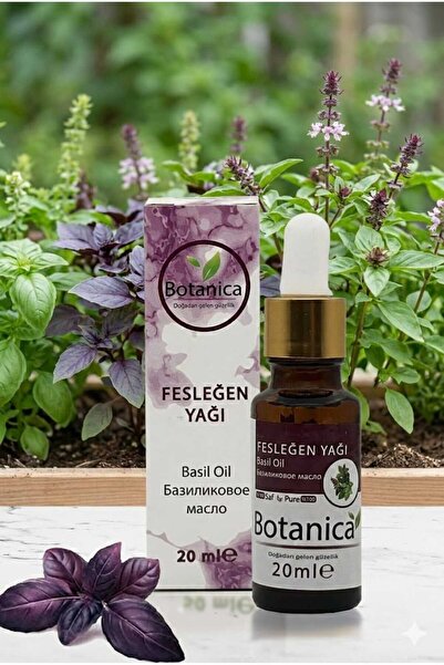 botanica زيت الريحان العطري (أوسيموم باسيليكوم) 20 مل - زيت عطري نقي 100%