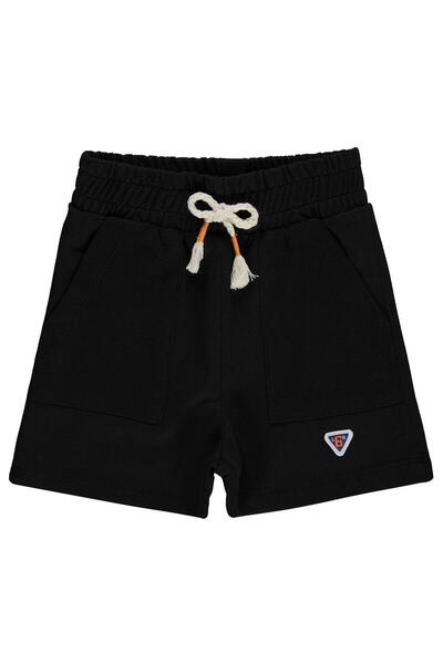 Civil Boys Double Pocketed Shorts for Ages 2-5 - Black 4-5 Years