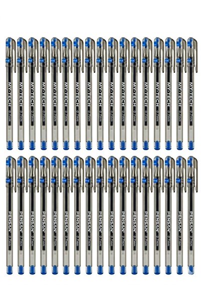 Pensan My-Tech 25'li Mavi Tükenmez Kalem Seti 0.7 mm - Avantaj Paketi