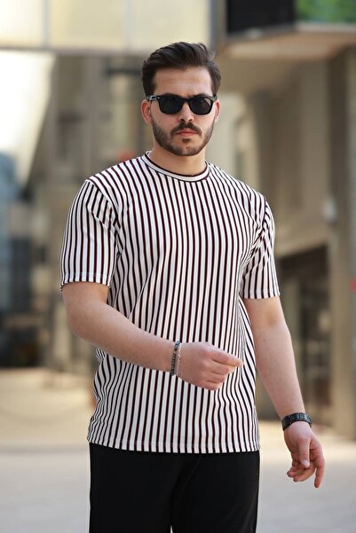 Minharir Tricou bărbătesc A Quality cu dungi Jacquard