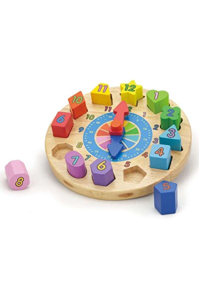 New Classic Toys Wooden puzzle Clock Viga Toys