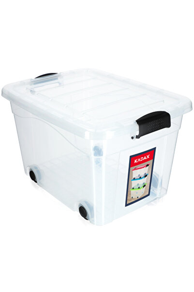 KADAX Ladă mare pentru jucării, cu roți, din plastic, 40L