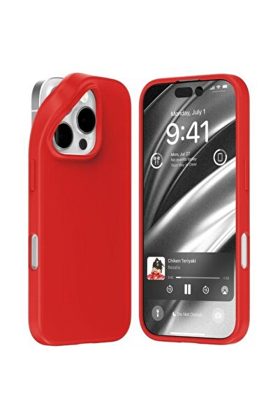 Mercury Goospery Soft Feeling TPU Case for iPhone 16 Pro, Red