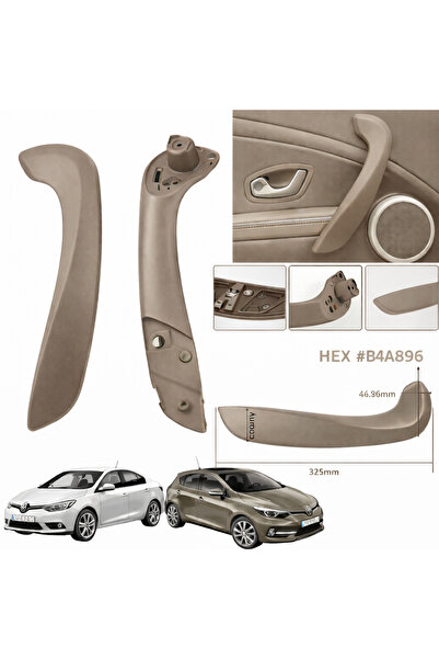 ZETOTO Fluence Megane 3 Kapı Kol Tutamağı Kolçak Bej Sol Sürücü Taraf 809600015R