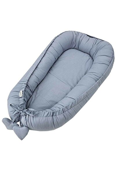 FEEDO Baby basket, Feedo, For sleeping, playing, 90x60 cm, 100% Cotton , Blue