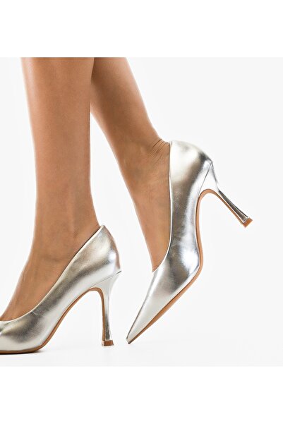 BENOTTİ Smart Silver Women's Stiletto Shoes