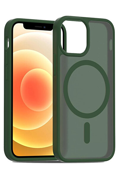 Fuchsia Jota Magneticsafe Cover Compatible with iPhone 11 - Dark Green