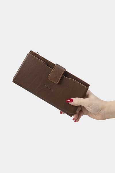 REWİNA محفظة نسائية من ماساريلي X جلد أصلي محفظة حامل بطاقات مع جيب للعملات ا...