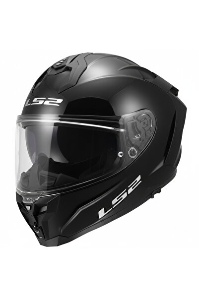 LS2 Challenger 2 Siyah Kask Parlak Siyah