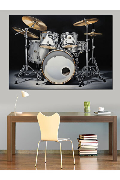 Artmeg Set de tobe profesionale montat în studio, pânză decorativă - masă din...