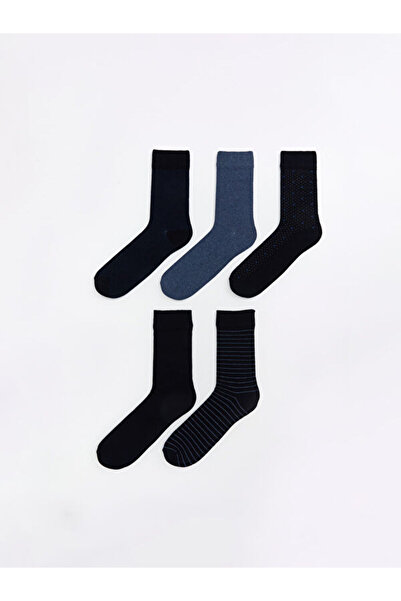 LC Waikiki Rmz Gi̇yi̇m Farkiyla Men's Sock Socks 5-Pack