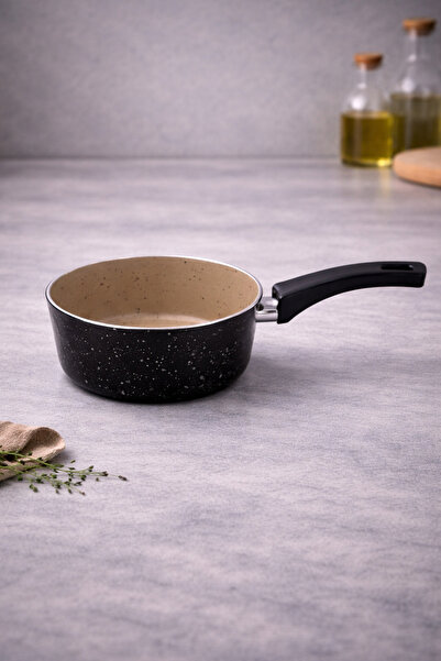 Rivorn Palmiyra 18 CM Bej Gri Kaçerola Sütlük Sos Tavası – 8 CM Derinlik, Yum...