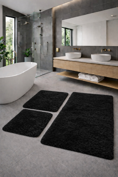 KEVLİNE Plush , Pufy , Soft, Non-Slip Sole , Washable , 60X100-60X50-30X40 Cm...