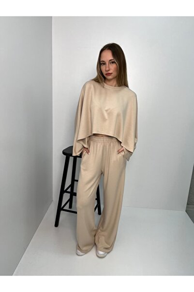 Veni Life Γυναικείο Σετ Δύο Τεμαχίων με Κάπα