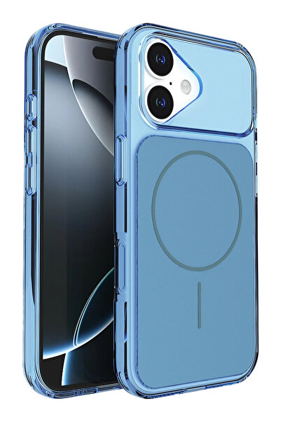 Fuchsia Bruma Magneticsafe Cover Compatible with iPhone 17 - Blue