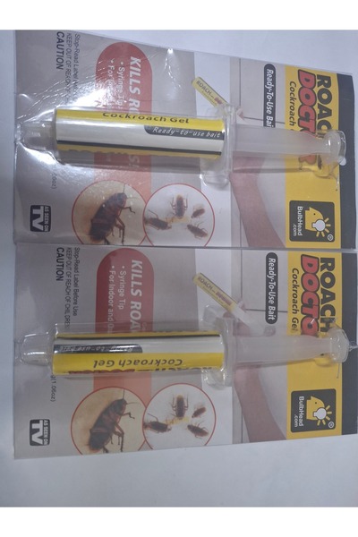 Max Roach Set of 2 Dr. Riach Syringe, Insecticide against kitchen cockroaches