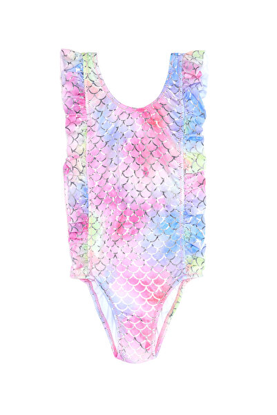AQUELLA Kids Patterned rainbow swimsuit