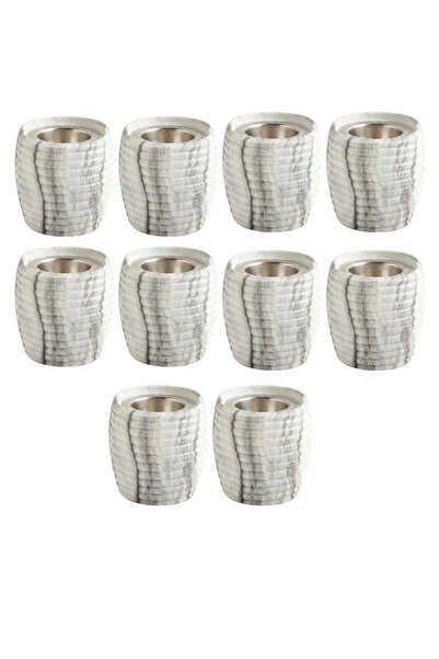 Generic Luxury white ceramic incense burner with a modern design - 10 pieces