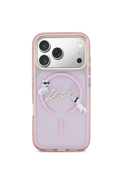 Karl Lagerfeld Choupette MagSafe Case for iPhone 17 Pro - Pink