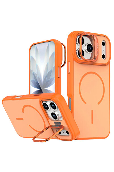 Fuchsia Flexa Magneticsafe Cover Compatible with iPhone 17 Pro - Orange