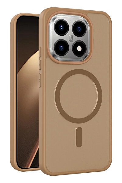 Fuchsia Jota Magneticsafe Cover Compatible with Mi 15t - Desert Titanium